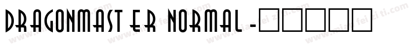 Dragonmaster Normal字体转换